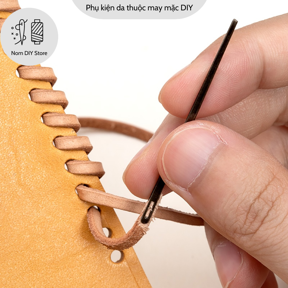Kim Khâu May Bện Sợi Thời Trang Kẹp Dây Da Dụng Cụ Đồ Nghề Làm Giày Da Túi Xách Thắt Lưng Bóp Ví Thủ Công Handmade DIY