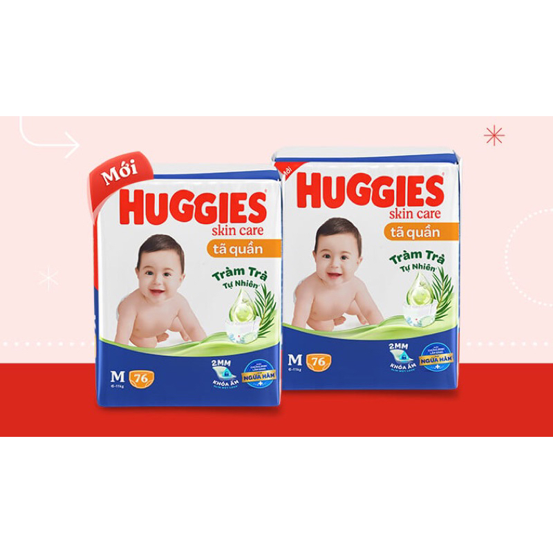 Tã Huggies Quần đại size M 74 miếng