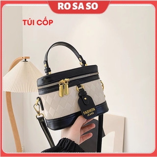 Túi xách nữ đeo chéo cầm tay hình cốp đẹp giá rẻ đựng vừa điện thoại ROSASO TX54