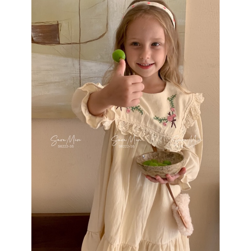 Váy thô mềm bé gái lớn VNXK