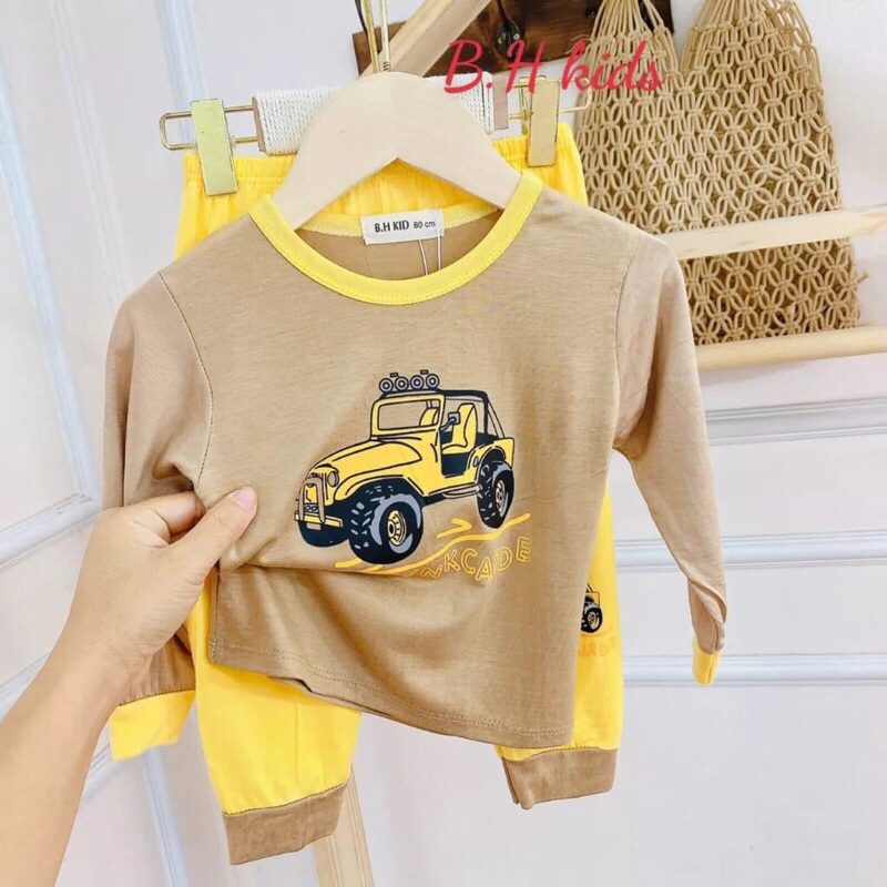 Bộ thun lạnh dài tay cho bé