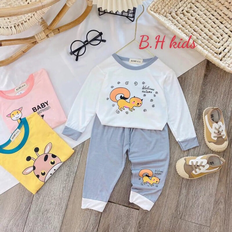 Bộ thun lạnh dài tay cho bé