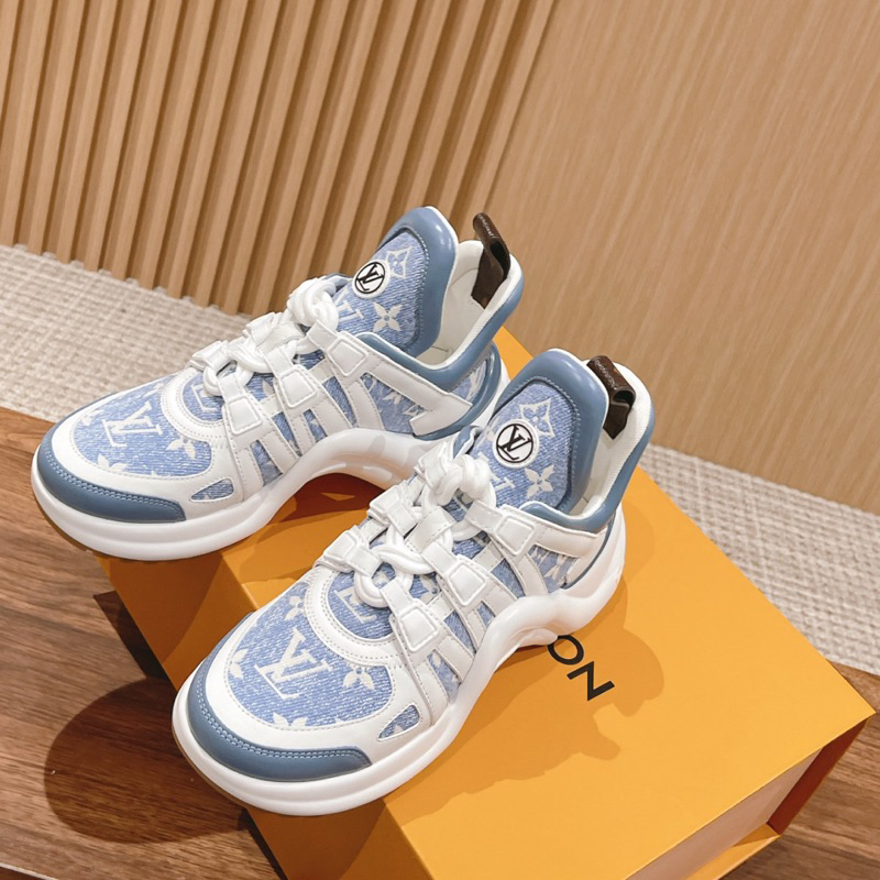 GIÀY L’V XANH VÀNG HOẠ TIẾT LAI AU SC [ Full Box + Free Ship ]