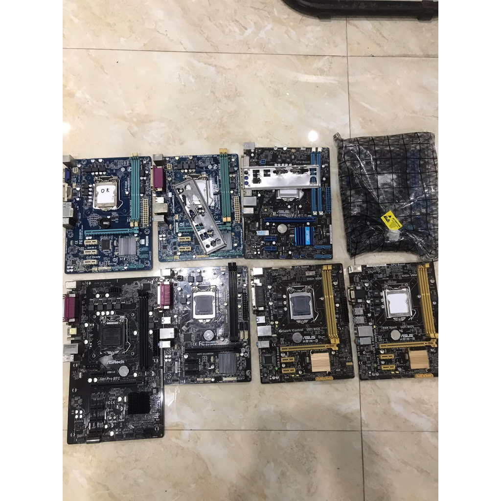Main H61 H81 B75 B85 các hãng. tặng keo+pin cmos