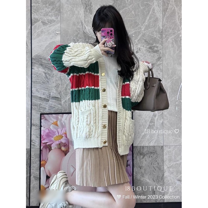 Áo cardigan len GC hàng QC