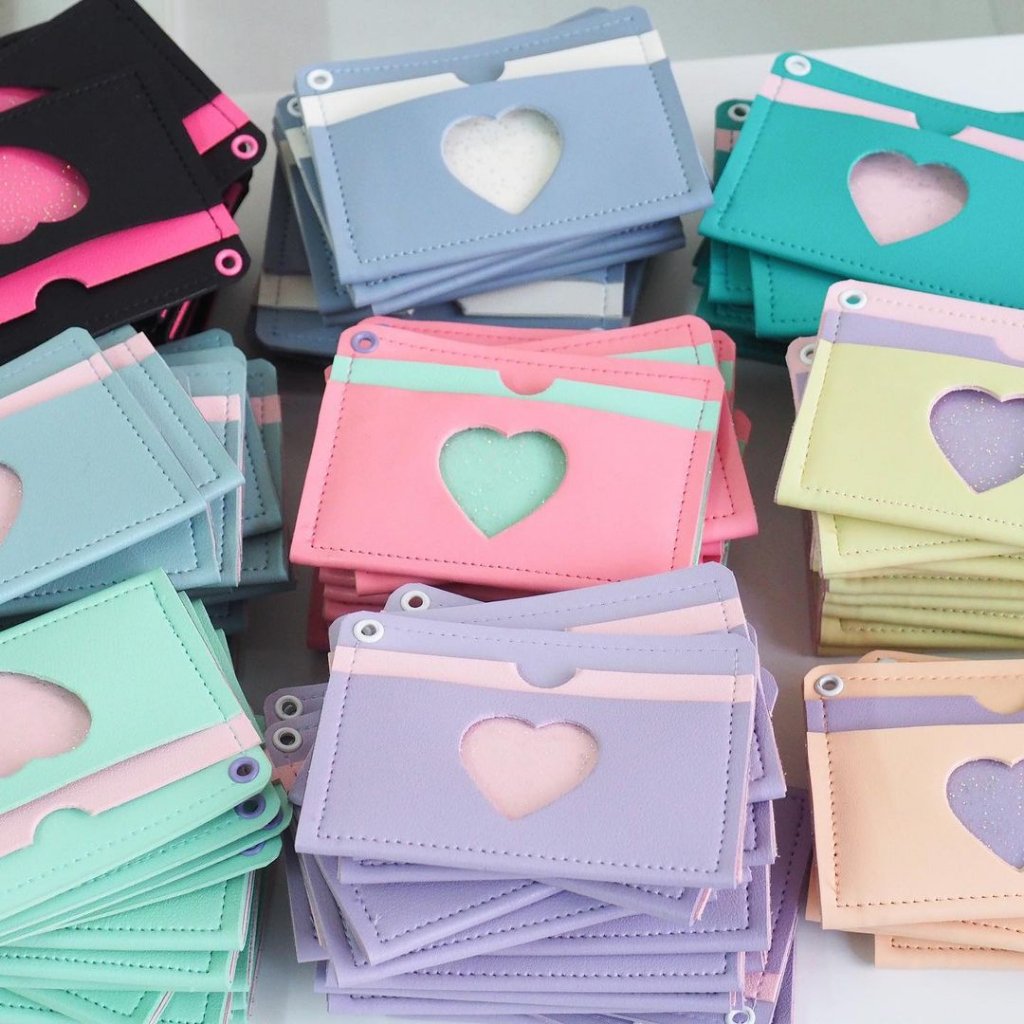 Heart Holder Ví Đựng Thẻ Card Holder Tone Màu Pastel