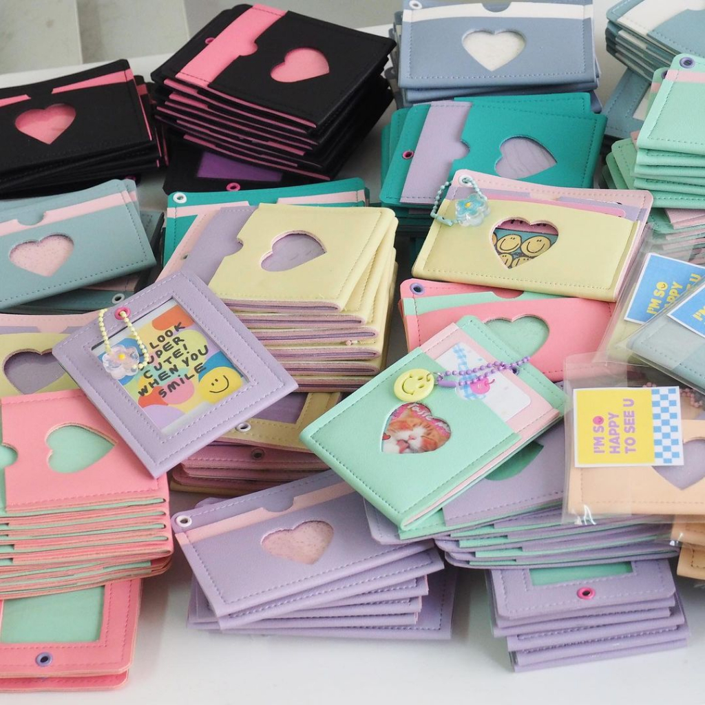Heart Holder Ví Đựng Thẻ Card Holder Tone Màu Pastel