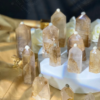 Trụ đá thạch anh Golden Healer Dendritic Quartz
