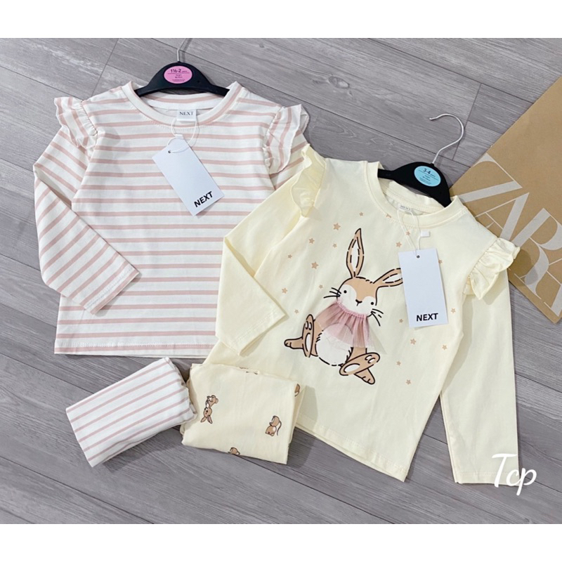 Set 2 bộ cotton dài bé gái VNXK
