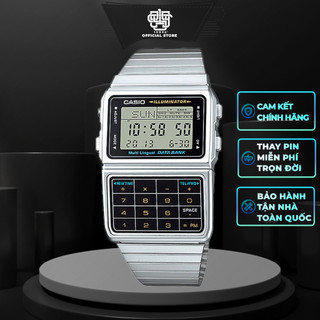 Đồng hồ unisex casio dbc-611-1 chức năng máy tính, dây thép không gỉ, hàng chính hãng 1994s watch