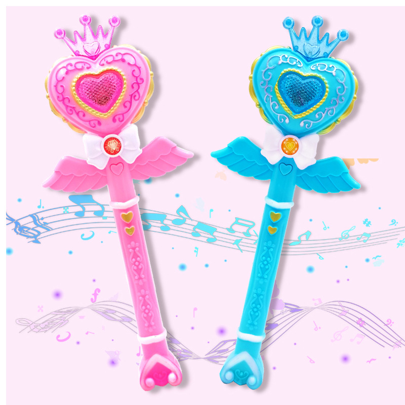 Đồ chơi gậy phép thuật biến hình Phát Sáng có Nhạc Hapi Toys - Đồ chơi trung thu quà tặng cho bé gái