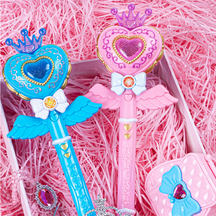 Đồ chơi gậy phép thuật biến hình Phát Sáng có Nhạc Hapi Toys - Đồ chơi trung thu quà tặng cho bé gái