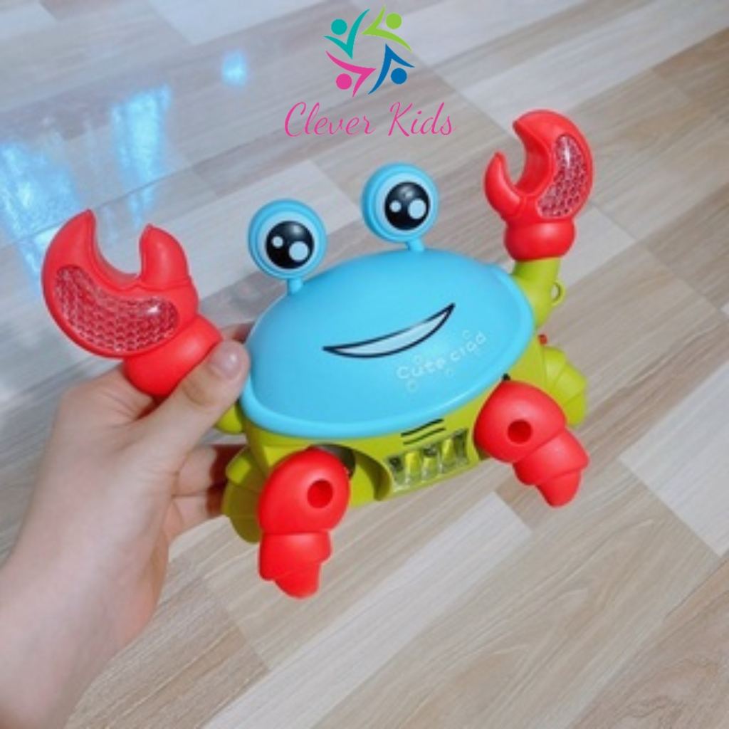 Đồ chơi trung thu con cua chạy pin có phát nhạc và đèn cho bé