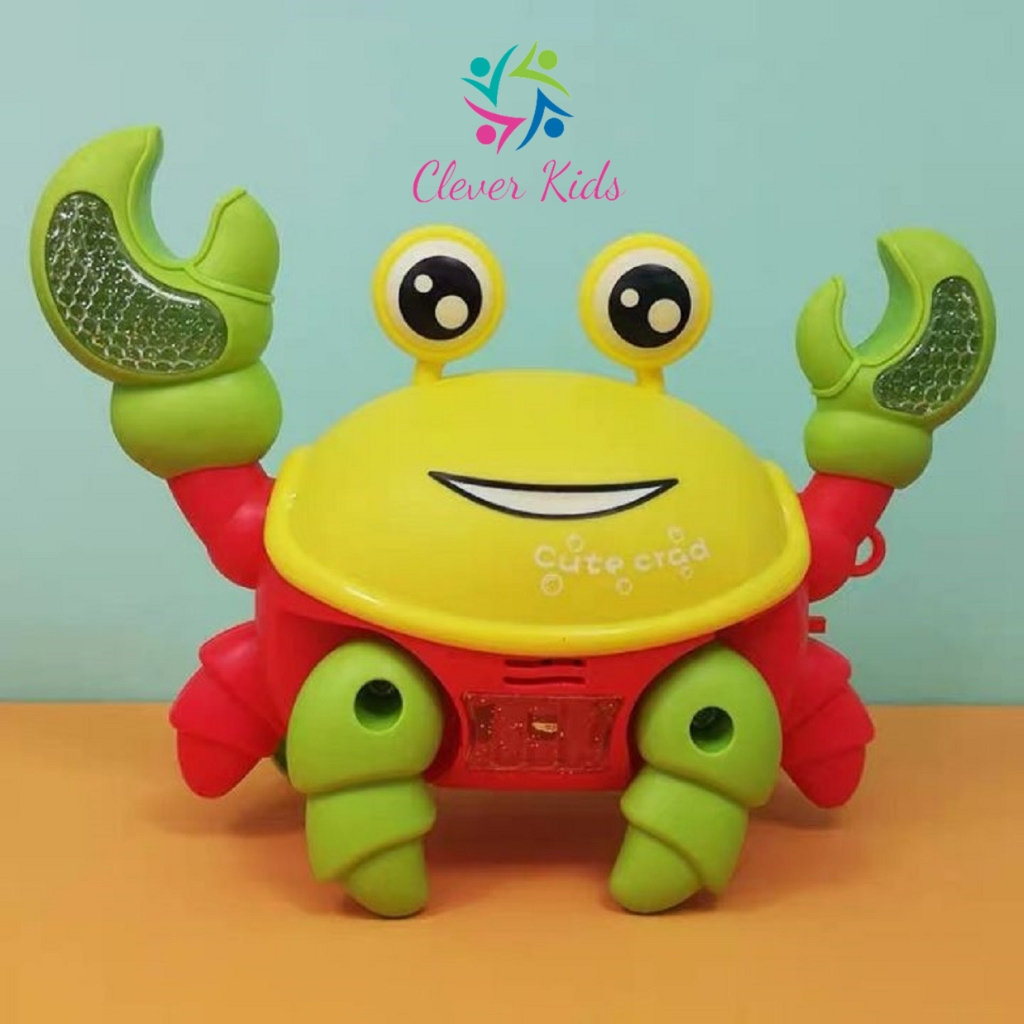 Đồ chơi trung thu con cua chạy pin có phát nhạc và đèn cho bé