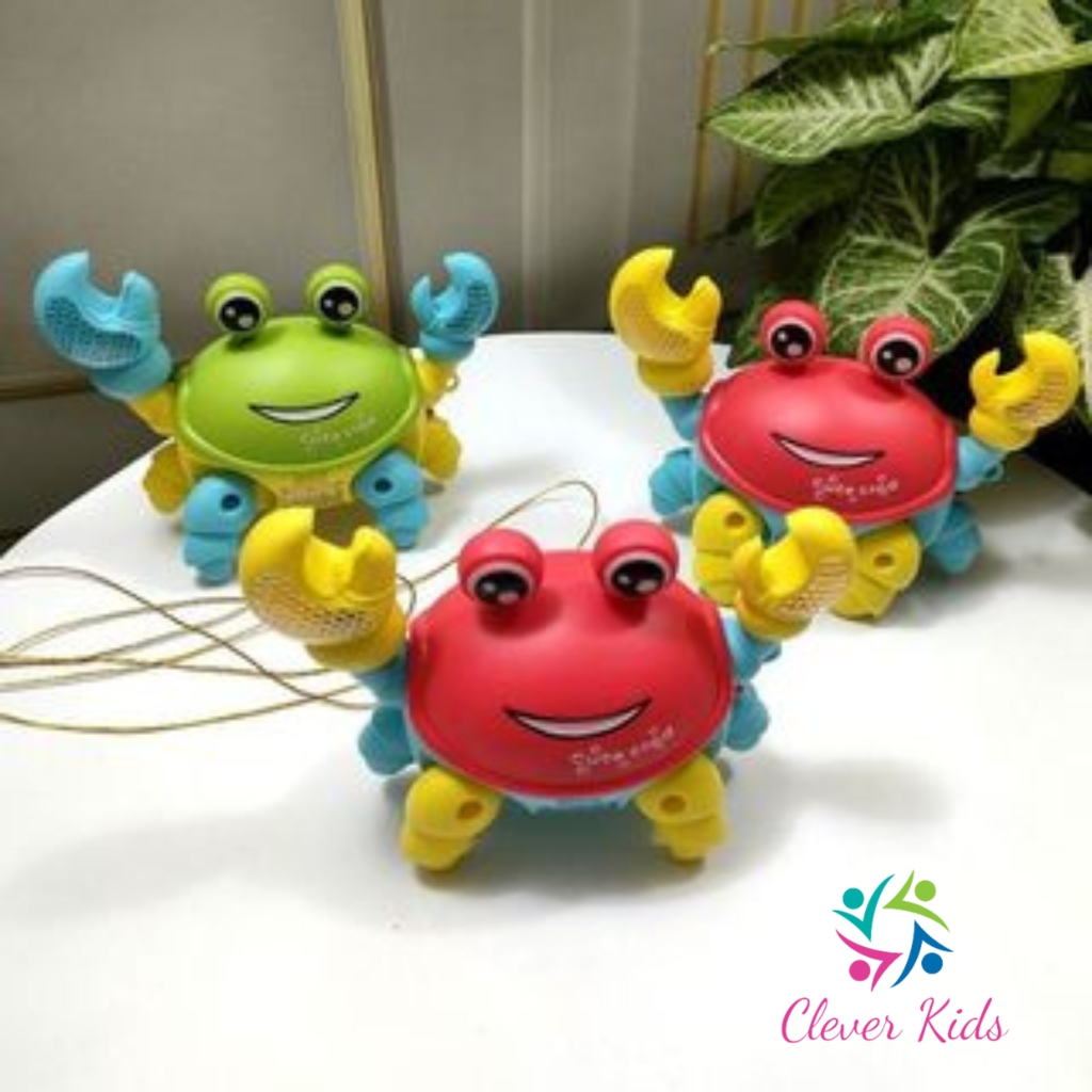 Đồ chơi trung thu con cua chạy pin có phát nhạc và đèn cho bé