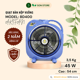 Quạt hộp akifan bd400 công suất lớn 45w - cao 54cm - 3,5kg