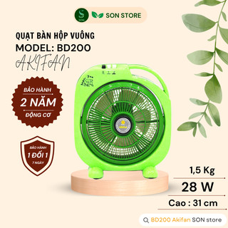 Quạt mini akifan để bàn bd200 28w - cao 31cm - 1,5kg nhỏ gọn nhẹ, tiện lợi di chuyển