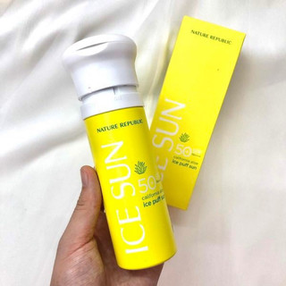 Kem chống nắng ice sun mát lạnh - NATURE REPUBLIC ICE PUFF SUN SPF50+ PA+++