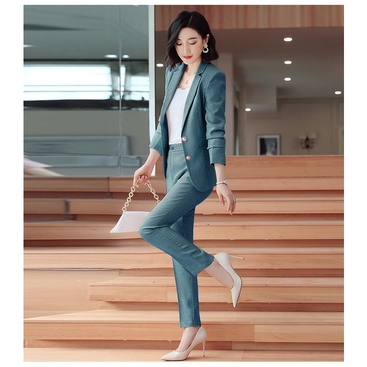 Set bộ vest công sở tay dài 2 nút sang trọng