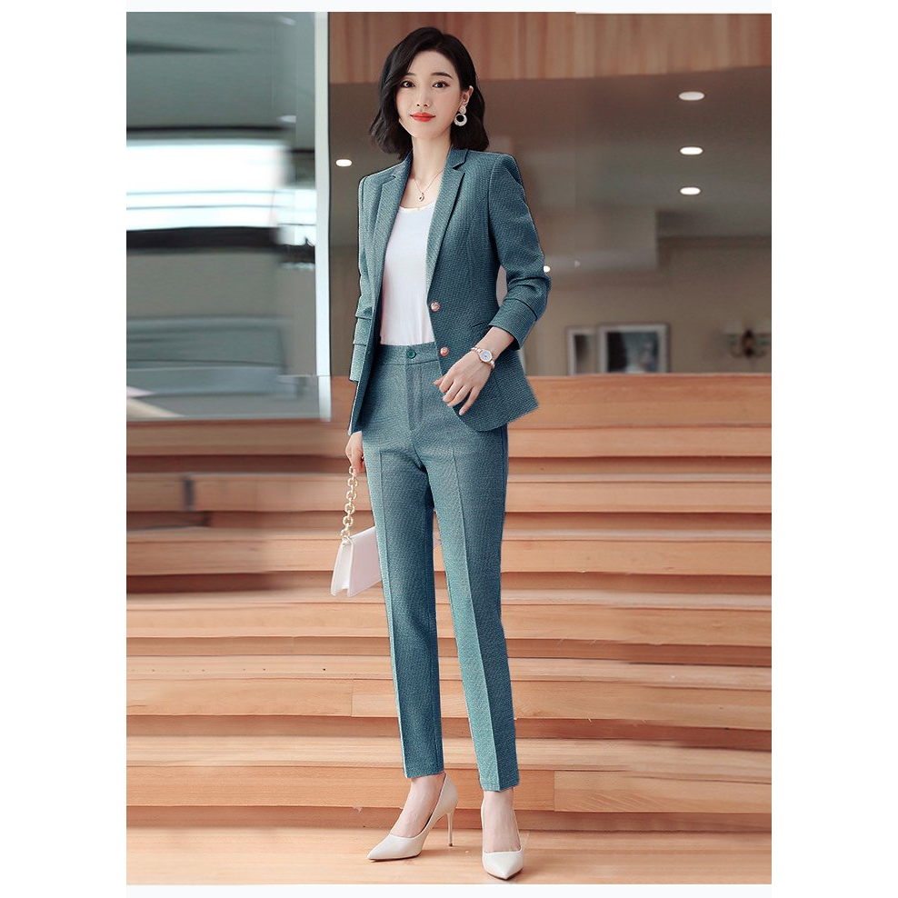 Set bộ vest công sở tay dài 2 nút sang trọng