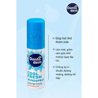 Xịt thơm miệng Dontodent Cool Đức 15ml