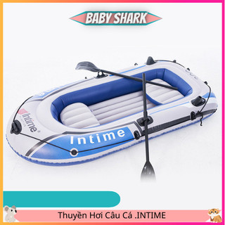 Thuyền Hơi,Xuồng Phao Câu Cá Có Mái Chèo Gia Đình 2-5 Người INTIME Bảo Hành 12 Tháng
