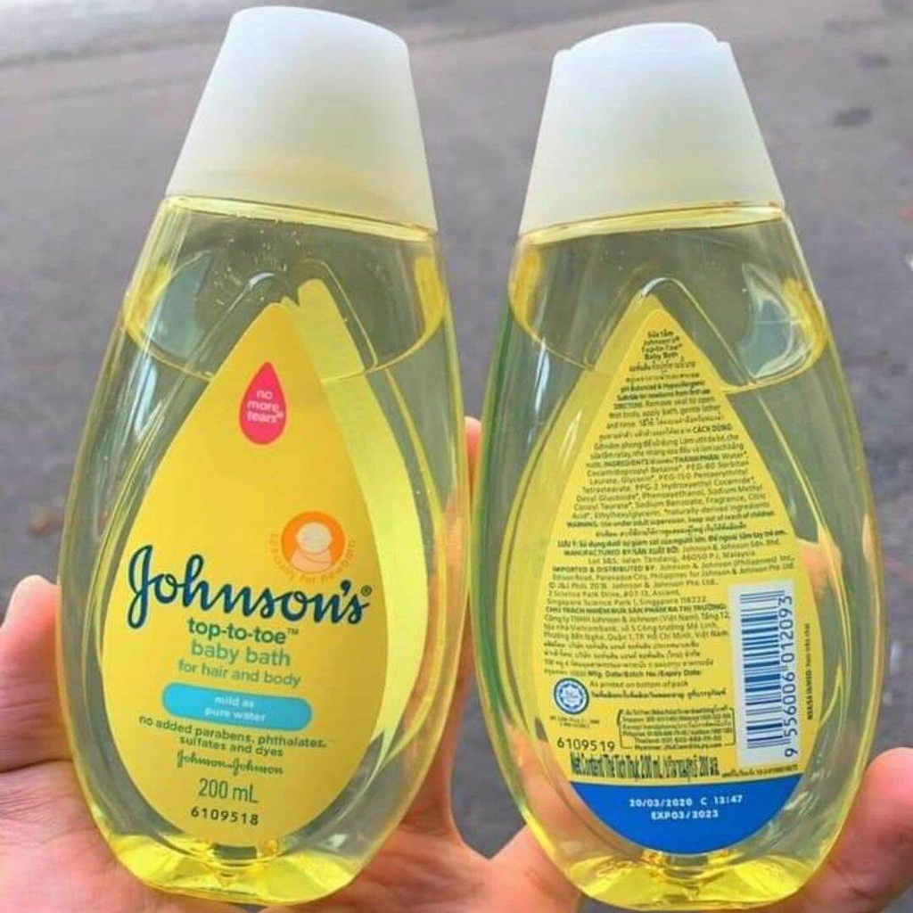 Mã Sịn , Sữa tắm gội toàn thân Johnson Baby 100ml .2in1