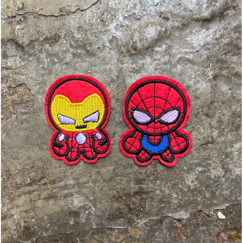 Sticker thêu siêu anh hùng dễ thương ủi nhiệt . logo thêu . patch ủi
