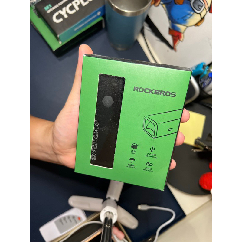 Đèn Xe Đạp RockBros Gắn Phía Trước Không Thấm Nước 400LM Sạc USB Đèn Pin MTB Xe Đạp Đường Trường