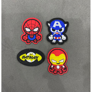 Sticker thêu siêu anh hùng dễ thương ủi nhiệt . logo thêu . patch ủi