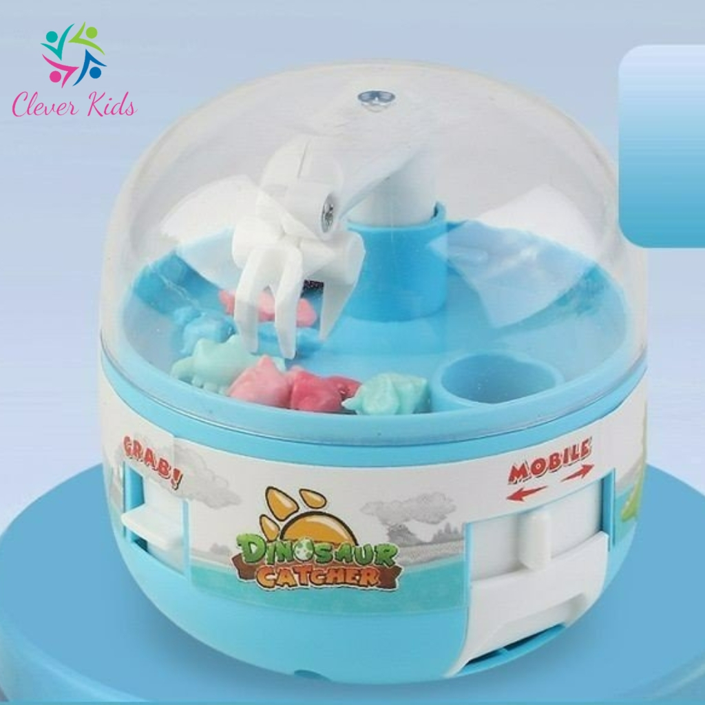 Đồ chơi Máy gắp thú mini, Đồ chơi máy gắp Khủng long Mini tặng 8 khủng long mini đi kèm