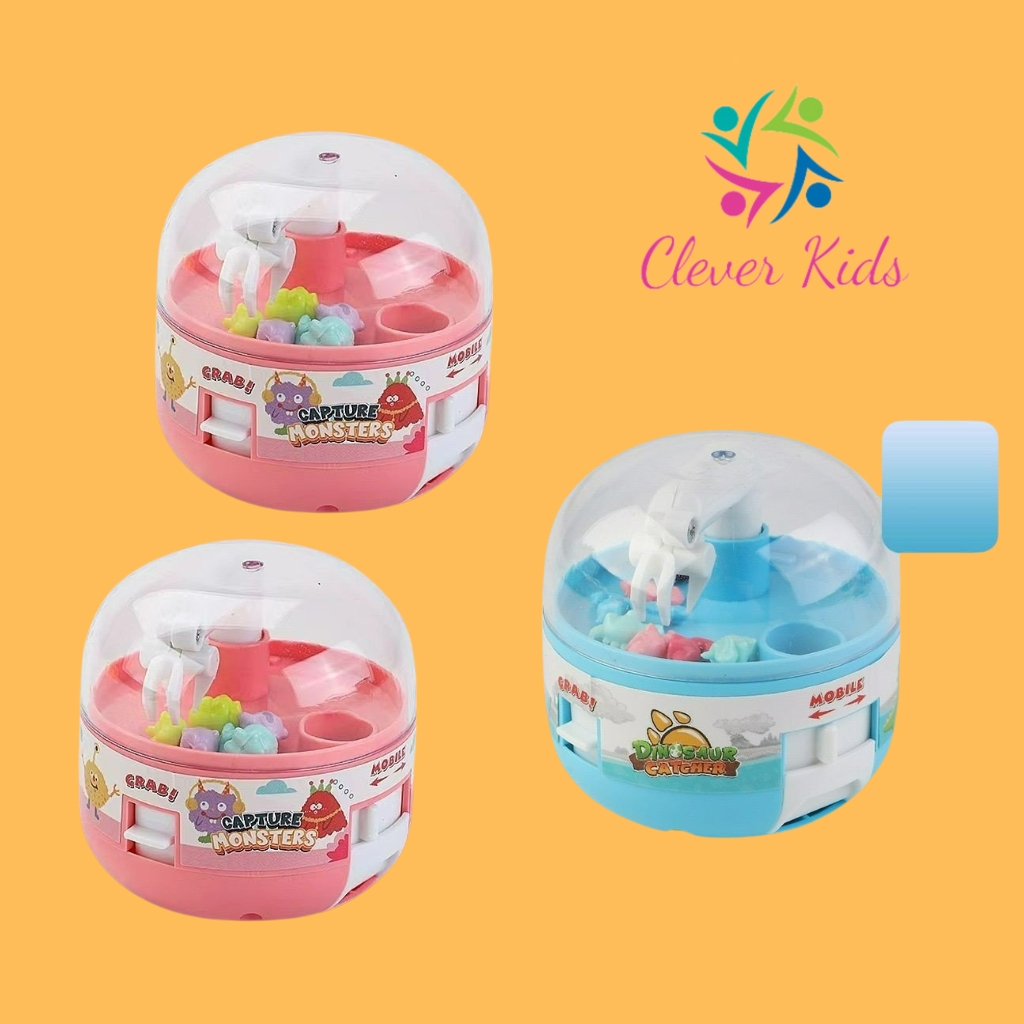 Đồ chơi Máy gắp thú mini, Đồ chơi máy gắp Khủng long Mini tặng 8 khủng long mini đi kèm