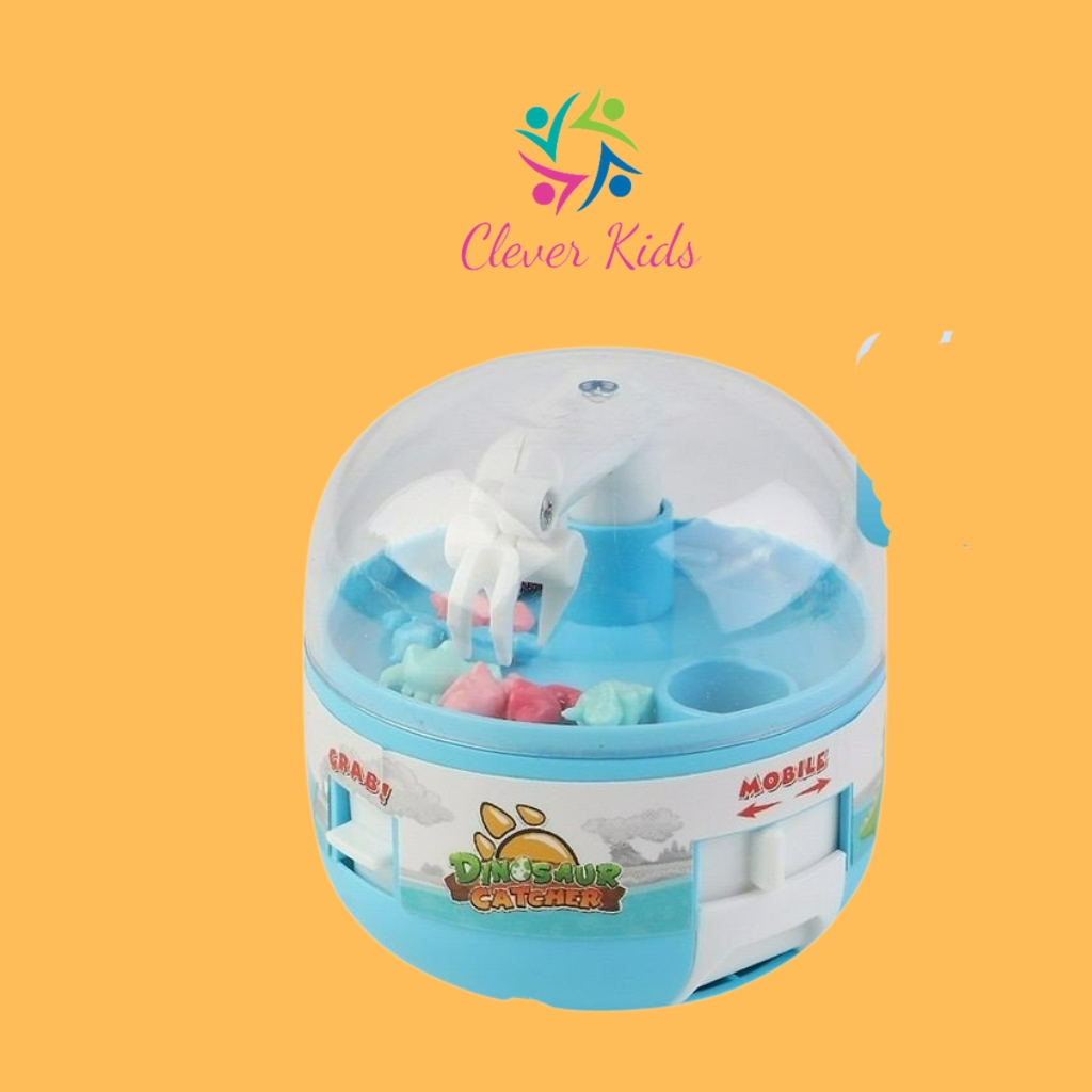 Đồ chơi Máy gắp thú mini, Đồ chơi máy gắp Khủng long Mini tặng 8 khủng long mini đi kèm