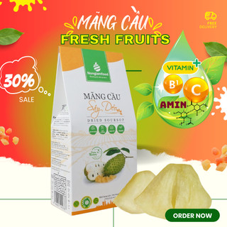 Mãng cầu hoa quả trái cây sấy dẻo Nông Lâm Food, đồ ăn vặt giảm cân healthy