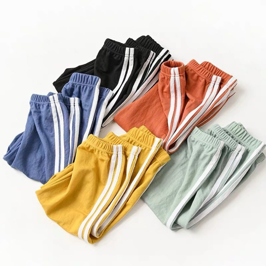 Quần Dài Thể Thao Sọc Chất Liệu Đũi Cho Bé Trai Và Bé Gái Từ 8Kg Đến 32Kg Thời Trang Trẻ Em Dâu Store
