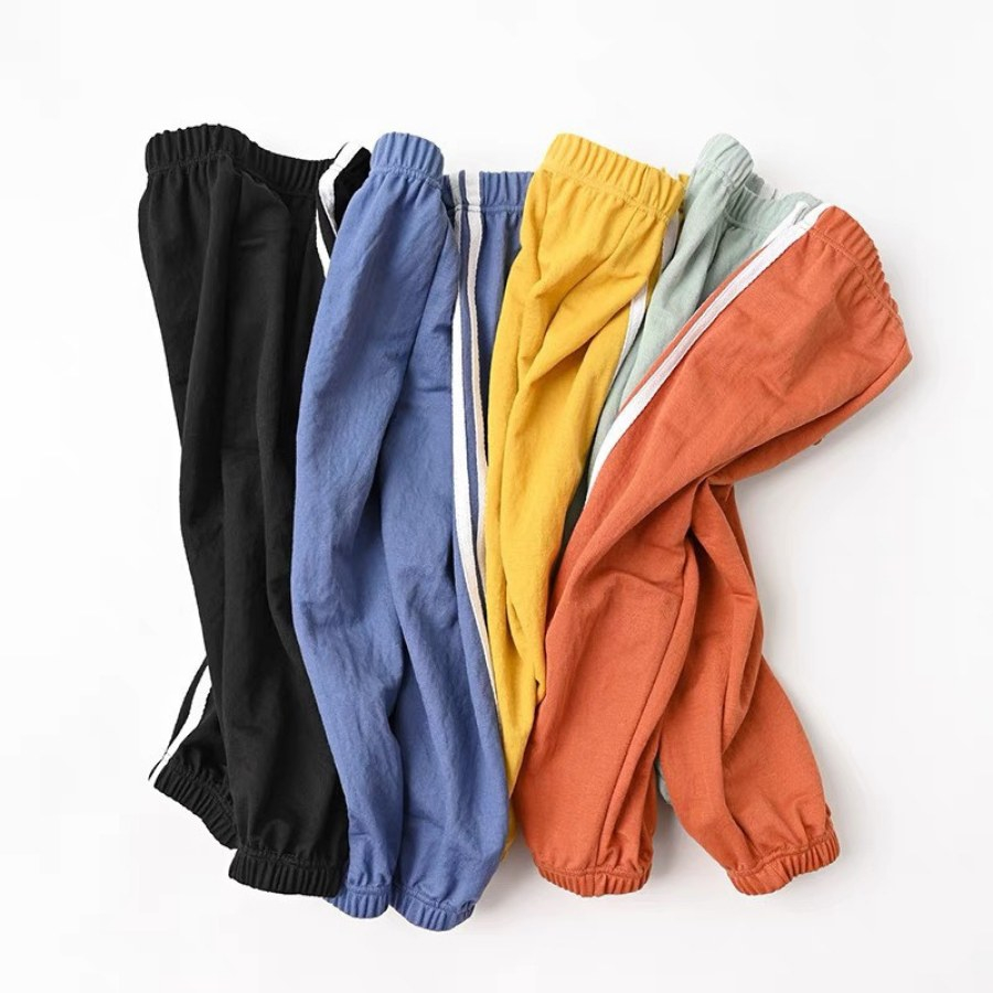 Quần Dài Thể Thao Sọc Chất Liệu Đũi Cho Bé Trai Và Bé Gái Từ 8Kg Đến 32Kg Thời Trang Trẻ Em Dâu Store