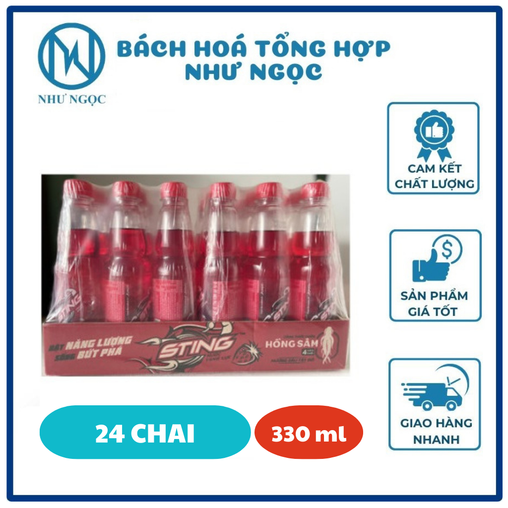 Nước Tăng Lực Sting Dâu Chai Pet 330 ml - Bách Hóa Tổng Hợp Như Ngọc