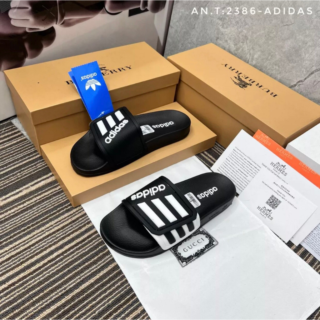 Dép nam adidas quai dán - Dép quai ngang nam Mẫu mới 2023 Chất liệu cao su quai dán thời trang nhiều màu