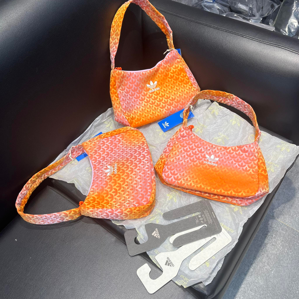 Túi Đeo Vai Chính Hãng Adidas TREFOIL MONOGRAM JACQUARD MINI Shop Xám Store