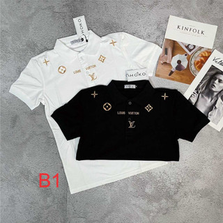 Áo thun nam POLO tay ngắn vải poly cotton co giãn không bai xù phối họa tiết mẫu mới cao cấp-AHFASHION