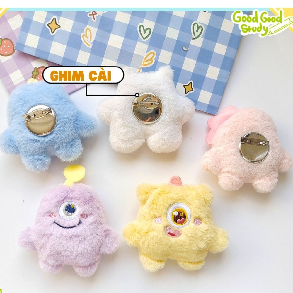 Móc khóa ghim cài hình thú ngộ nghĩnh nhiều màu dễ thương MKG01