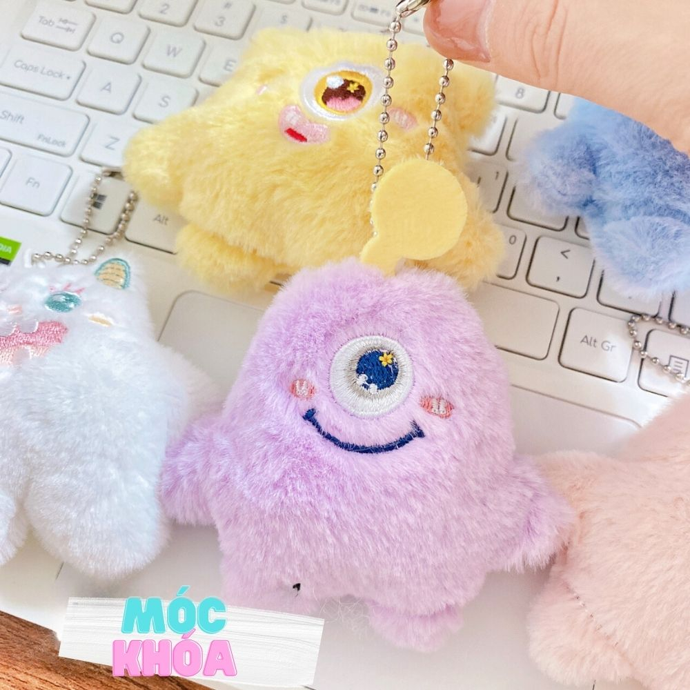 Móc khóa ghim cài hình thú ngộ nghĩnh nhiều màu dễ thương MKG01