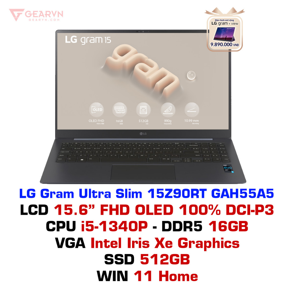 Laptop LG Gram Ultra Slim 15Z90RT GAH55A5