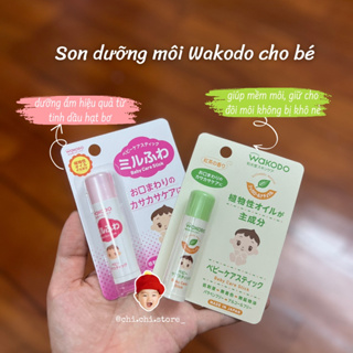 Son dưỡng môi Wakodo cho bé từ sơ sinh Nhật Bản