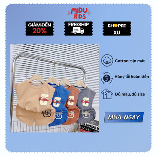 Bộ quần áo trẻ em chữ C năng động cho bé hiệu nhà MiDuKid