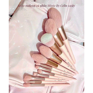Bộ cọ cá nhân 12 cây missie by celin ví hồng