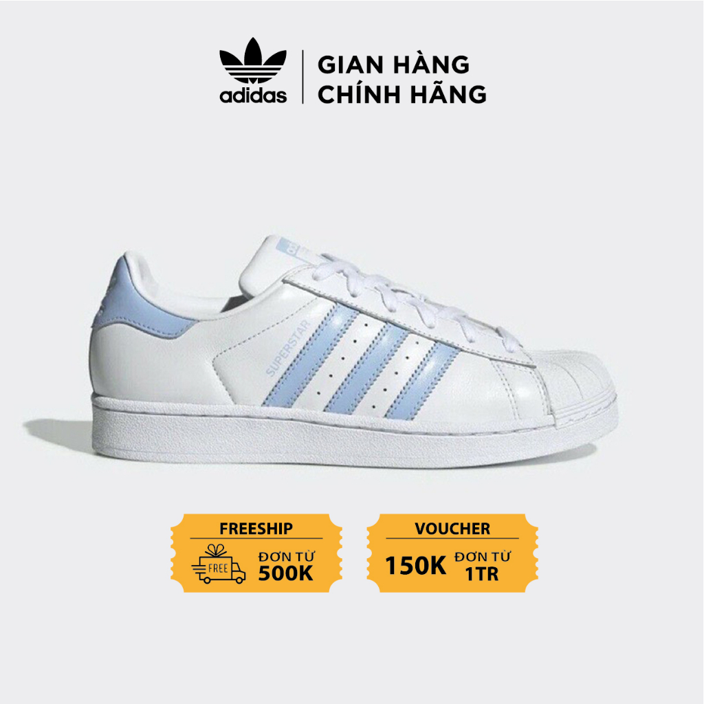 Giày adidas superstar baby blue H05645