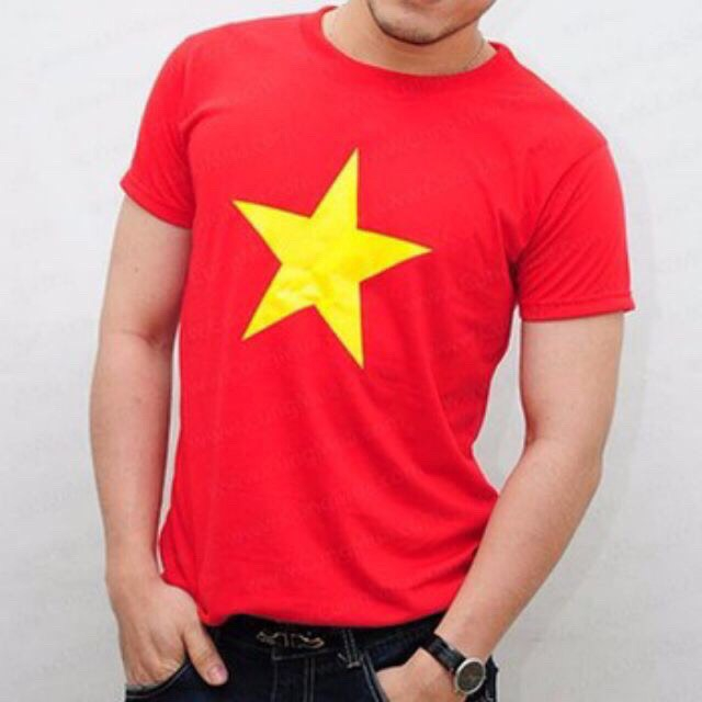ÁO CỜ ĐỎ SAO VÀNG - ATONA chất mát co dãn
