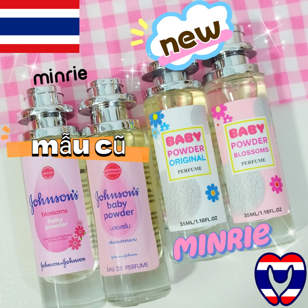 Nước hoa Thái thơm phảng phất dịu nhẹ hương phấn em bé mẫu chai thủy tinh kiểu mới 35ml - Thái Lan