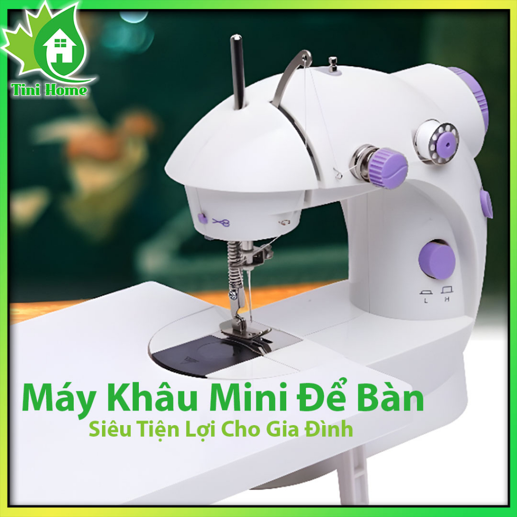 Máy May Mini Để Bàn Gia Đình - Máy Khâu Cầm Tay Mini Gia Đình Siêu Tiện Lợi - Tinihome